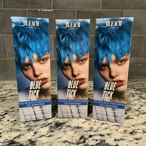 Bleach London Set of 3 Blue Tick Hair Dye- BNIB